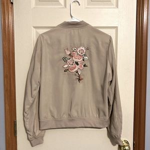 Candies Bomber Jacket with Ruffle detail